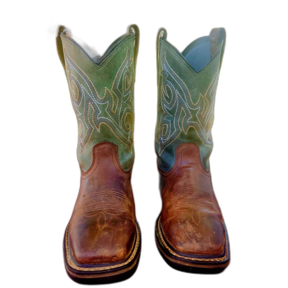 Men's Leather Western Work Boots Noble Outfitters size 8.5 R style 65002